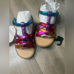 Wonder Nation Colorful Toddler Sandals NWT size 9